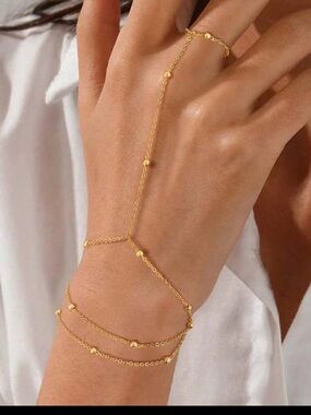 For live show Stainless Steel  bracelet with ring